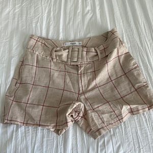 MANGO linen shorts